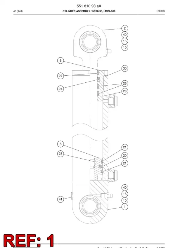 ENSEMBLE TUBE DE VÉRIN