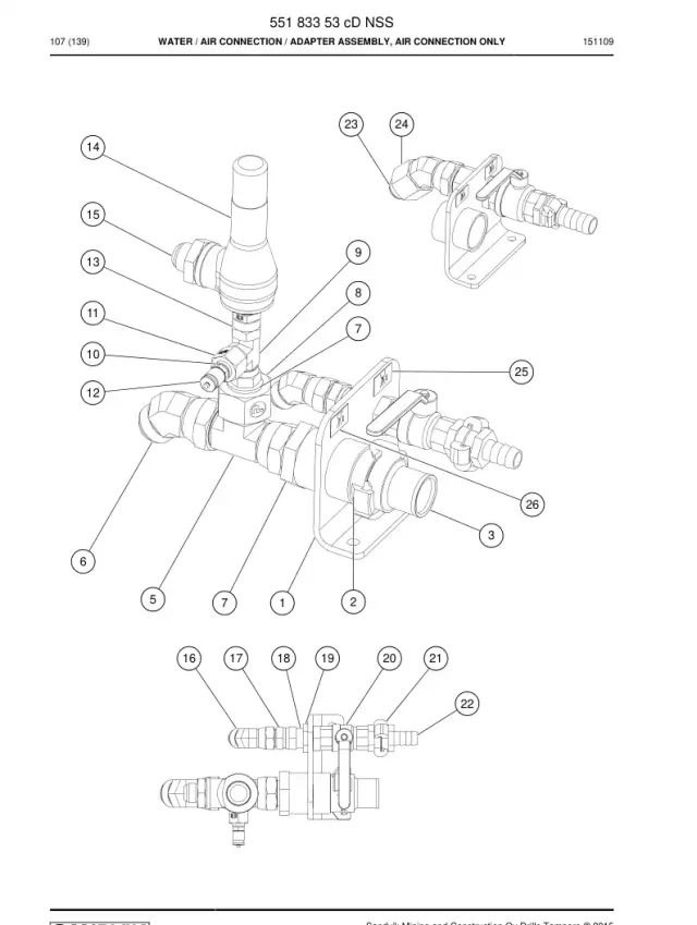WATER / AIR CONNECTION