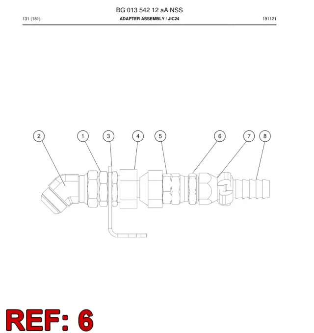 SWIVEL PORCA MALE ADAPTER