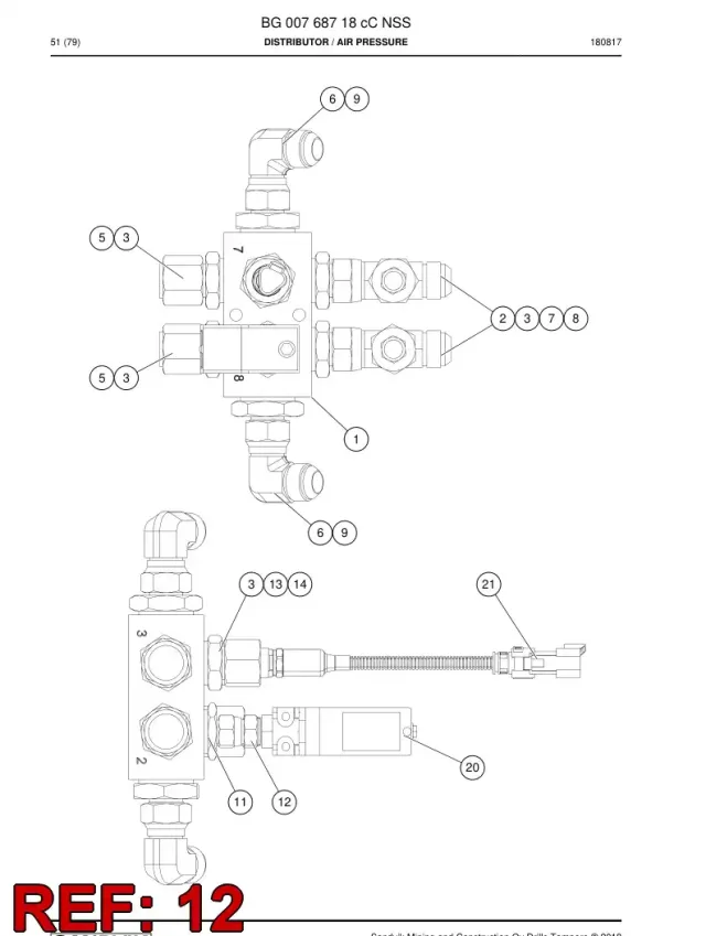 SWIVEL PORCA MALE ADAPTER