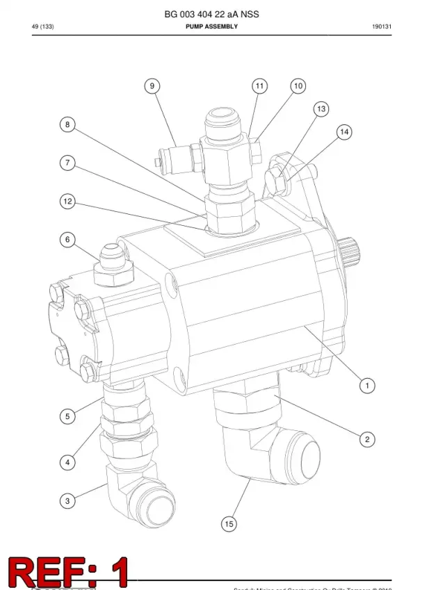 HİDROLİK POMPA, EXTERNAL GEAR, DOUBLE