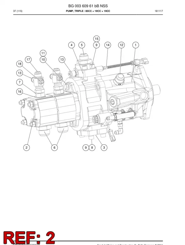 HİDROLİK POMPA, EXTERNAL GEAR, DOUBLE