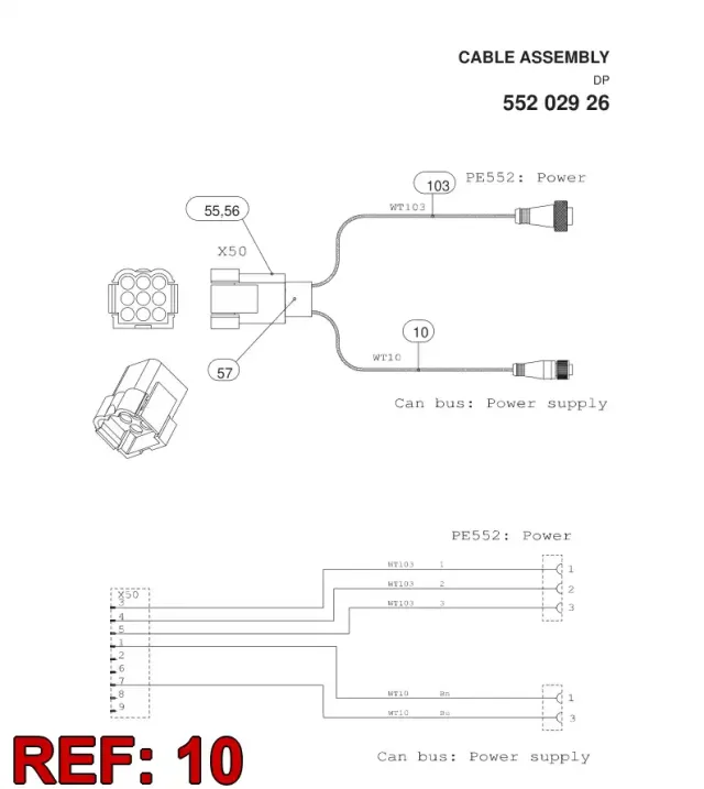 CÂBLE, PRE-WIRED PLUG