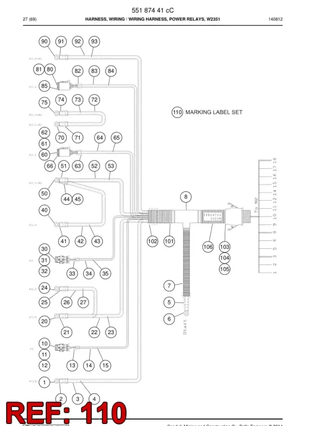 MARKING LABEL SET