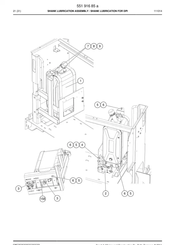 SHANK LUBRICATION ASSEMBLY