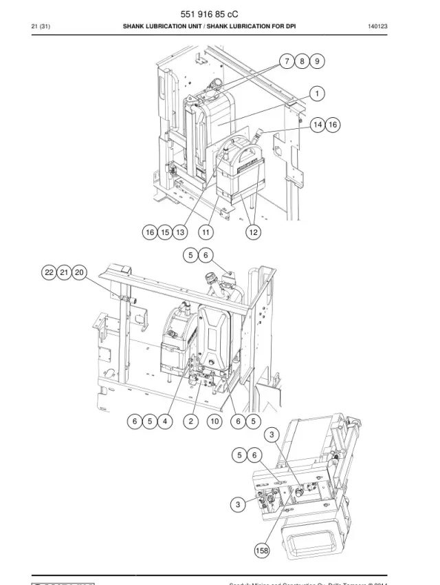 SHANK LUBRICATION UNIT