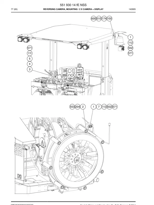 REVERSING CAMERA, HALTERUNG