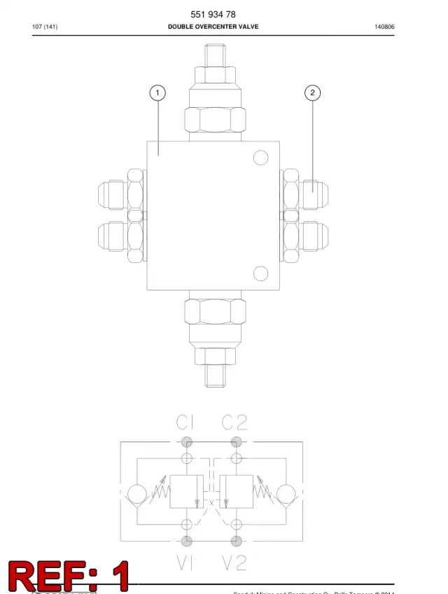 DOUBLE OVERCENTER VALF