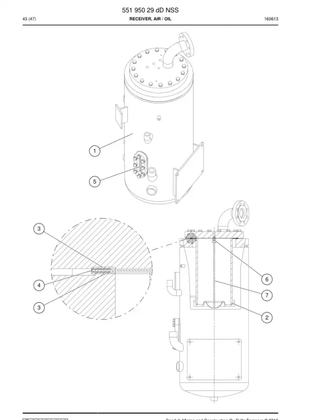 RECEIVER, AIR / OIL