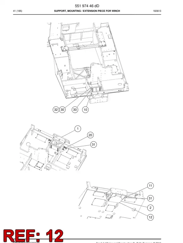 PERNO, COUNTERSUNK HEAD