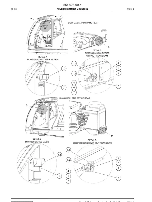 REVERSE CAMERA MOUNTING
