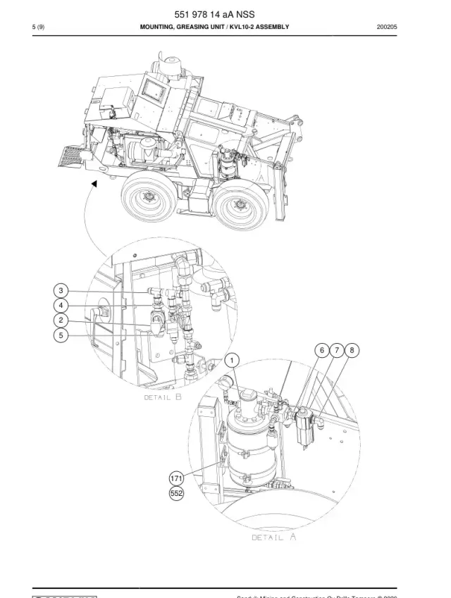 MOUNTING, GREASING UNIT