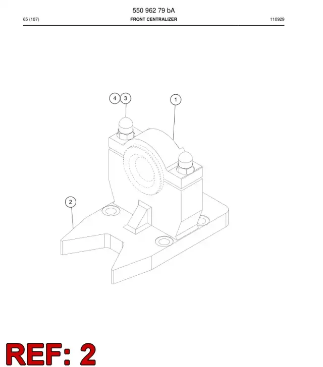 BODY FRONT CENTRALIZER