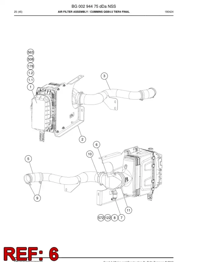 ELBOW, AIR HORTUM
