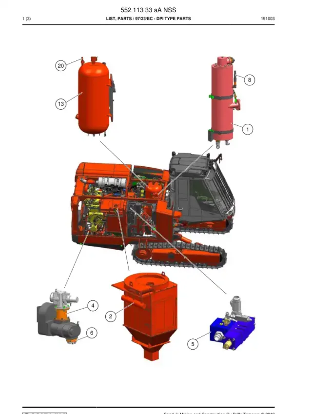 LIST, PARTS