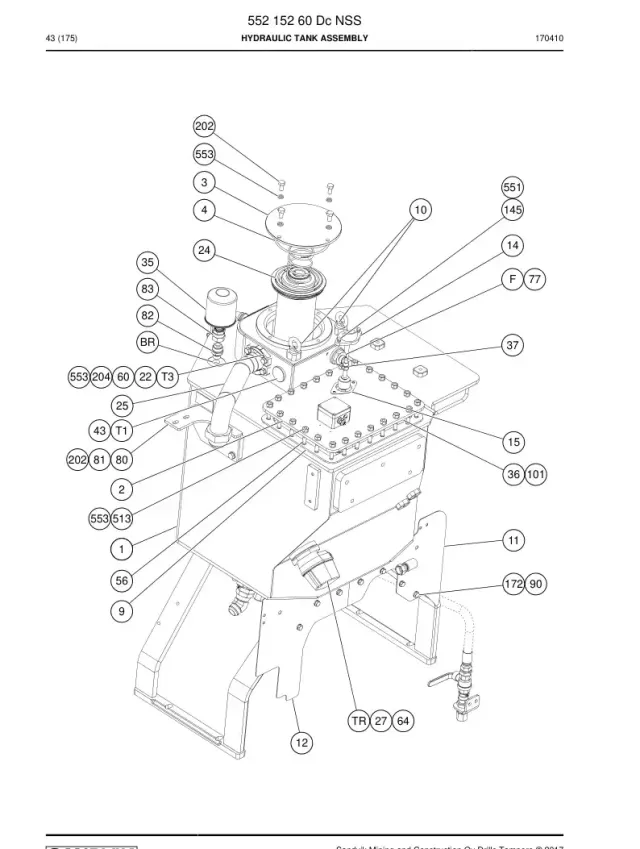 HYDRAULIC TANK ASSEMBLY