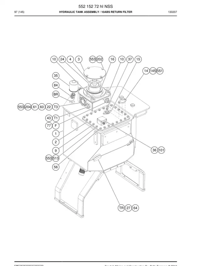 HYDRAULIC TANK ASSEMBLY