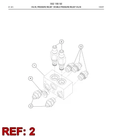 Sandvik VLVULA, DESCARGA DE PRESIN, Yerüstü — teknik çizim