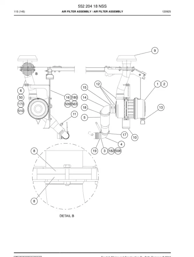 ASSEMBLY DO FILTER DE AR