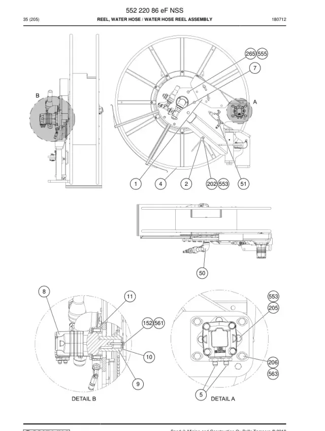 REEL, WATER HORTUM