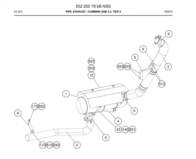 PIPE, EXHAUST