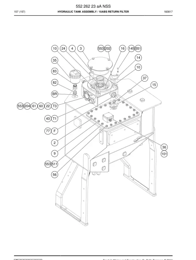 HYDRAULIC TANK ASSEMBLY
