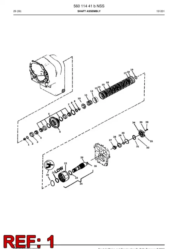 SHAFT AND DRUM CONJUNTO