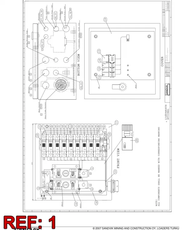 CONJUNTO DE ARMARIO DE APARAMENTA ELÉCTRICA