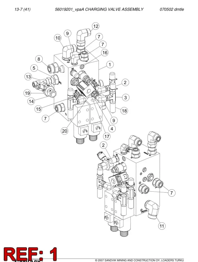 CHARGING VALVE ENSEMBLE
