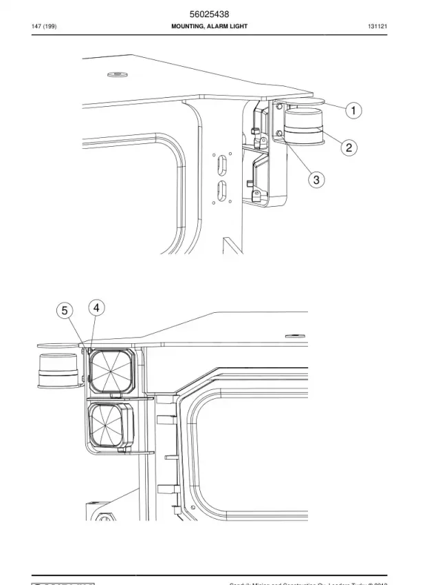 MOUNTING, ALARM LIGHT