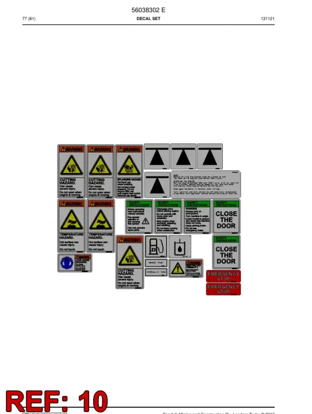 WARNING DECAL