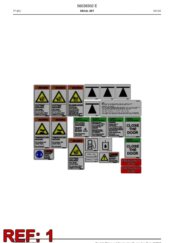 WARNING DECAL
