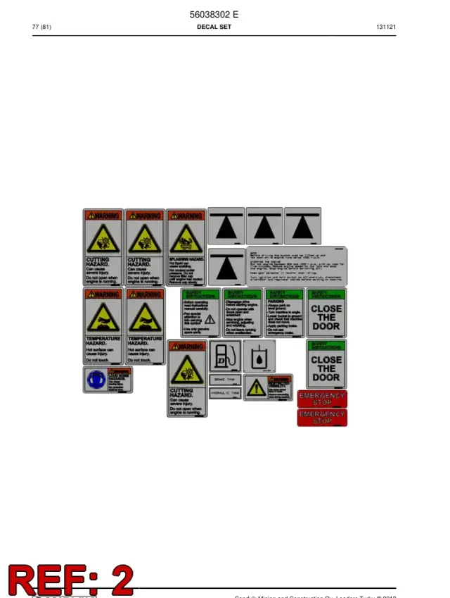 WARNING DECAL