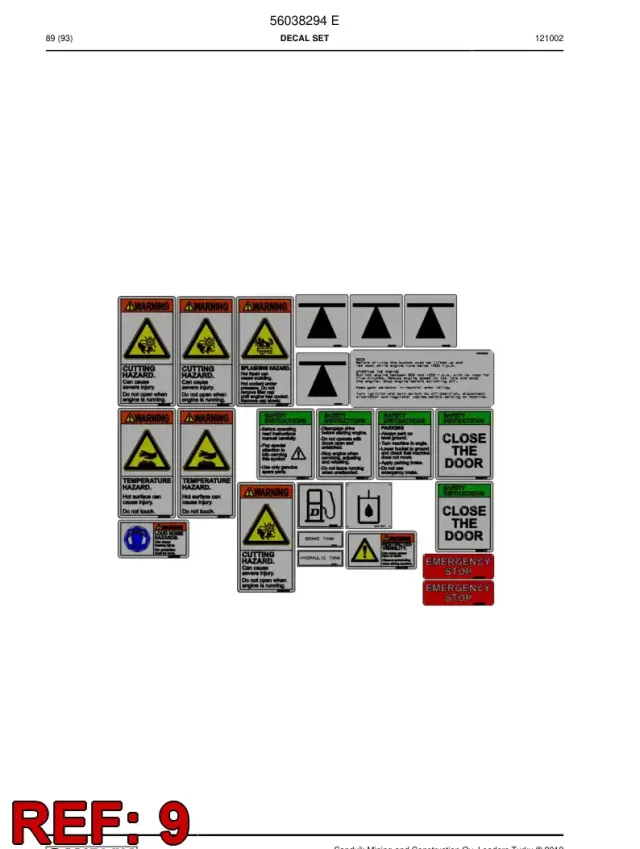 WARNING DECAL