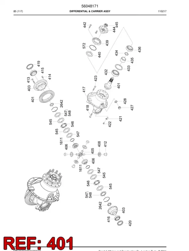 DIFFERENTIAL GRUBU (NO PINION & HALKA DİŞLİ)