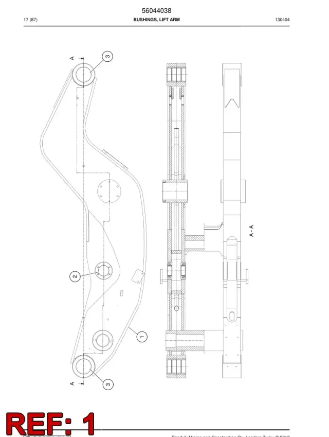 LIFT ARMS, MACHINING
