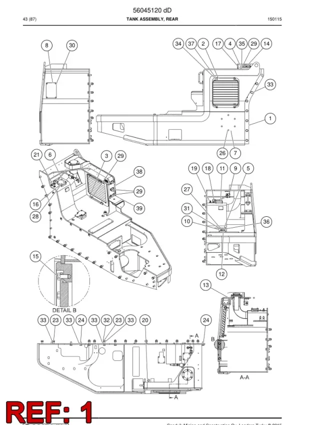 WELDMENT, REAR TANK