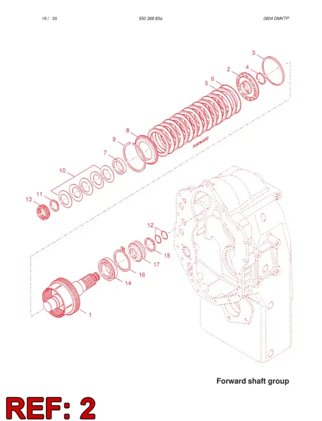 CLUTCH PISTON & SEALS ASSEMBLY