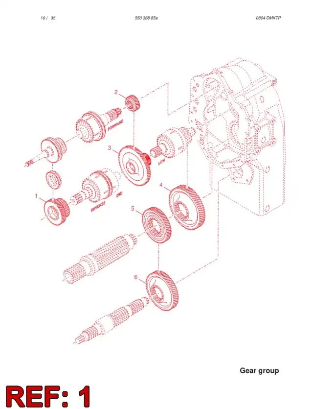 REVERSE CLUTCH GEAR WHEEL