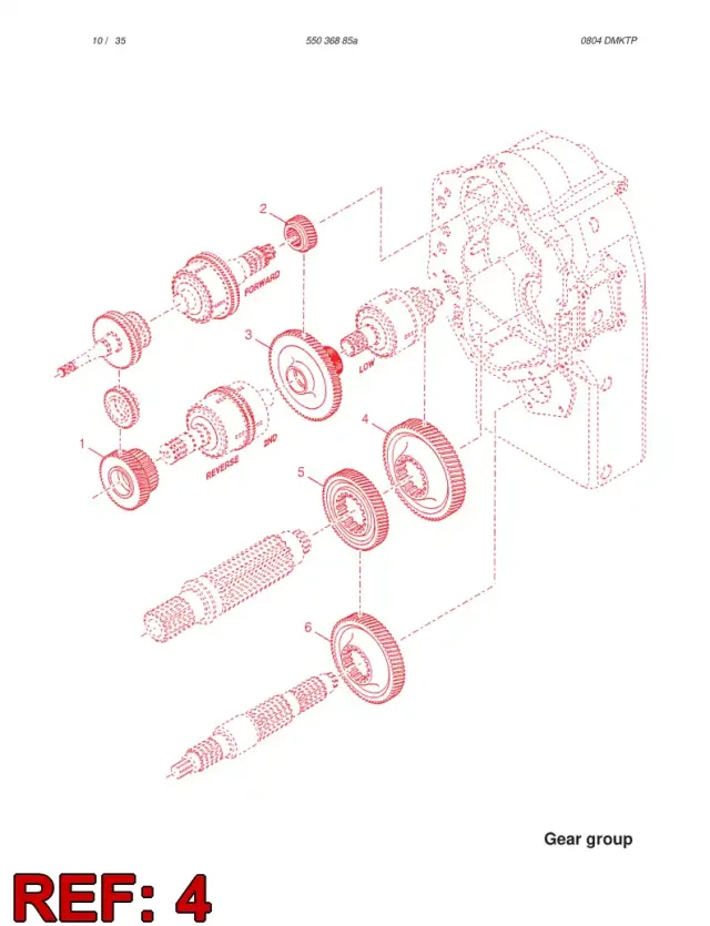 REAR IDLER GEAR WHEEL
