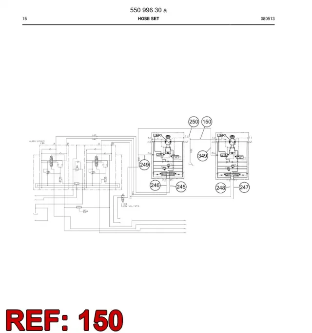 SCHLAUCHLEITUNG, HYDRAULISCH