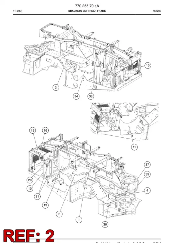 CABLE REEL BRACKET