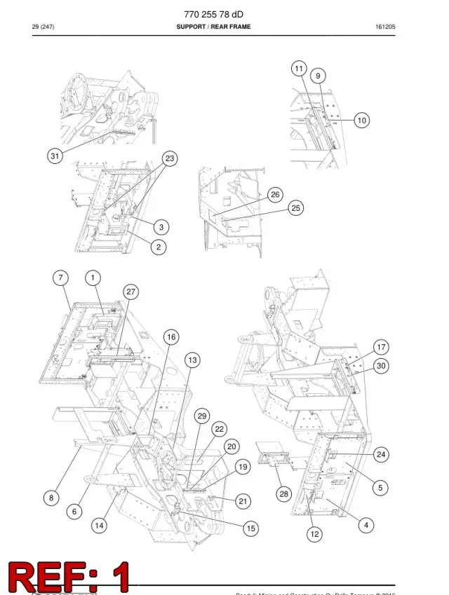 TRAMMING TANK BRACKET