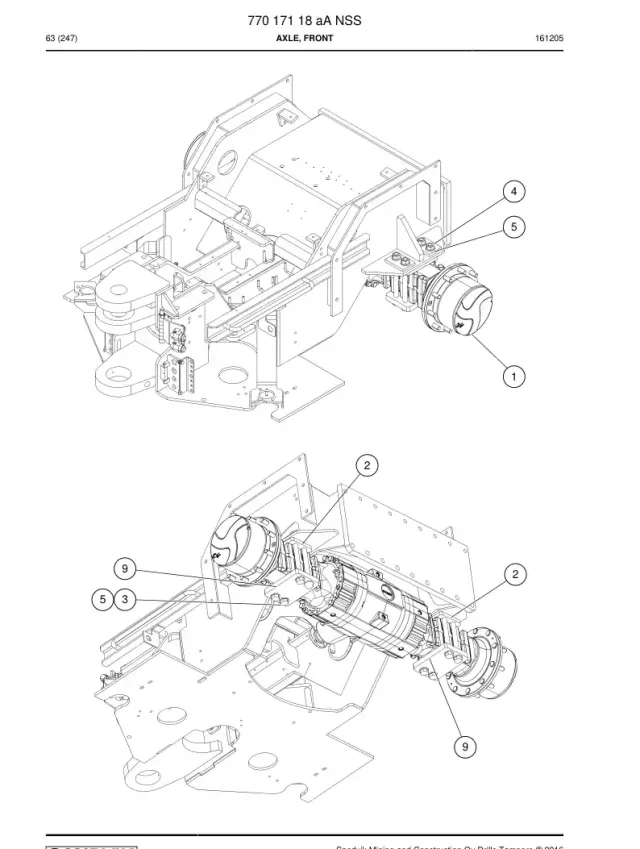 AXLE, FRONT