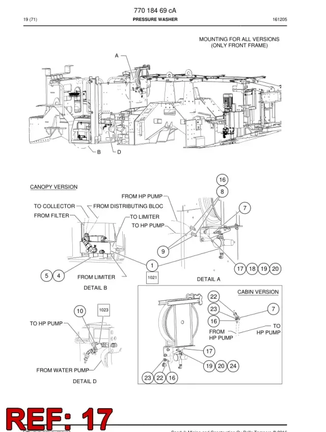CLEANER REEL BRACKET