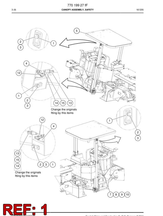 AXLE FOR CANOPY DIA.30