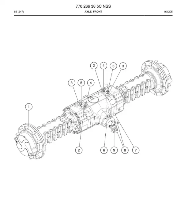 AXLE, FRONT