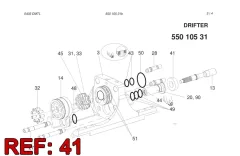 Sandvik SPHERICAL ROLLER RULMAN, Yerüstü — teknik çizim