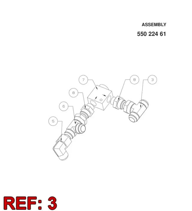 SWIVEL PORCA BRANCH TE