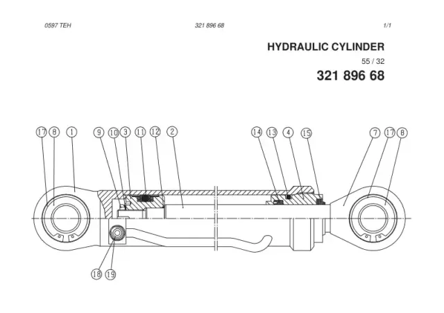 SEAL KIT FOR CYLINDER